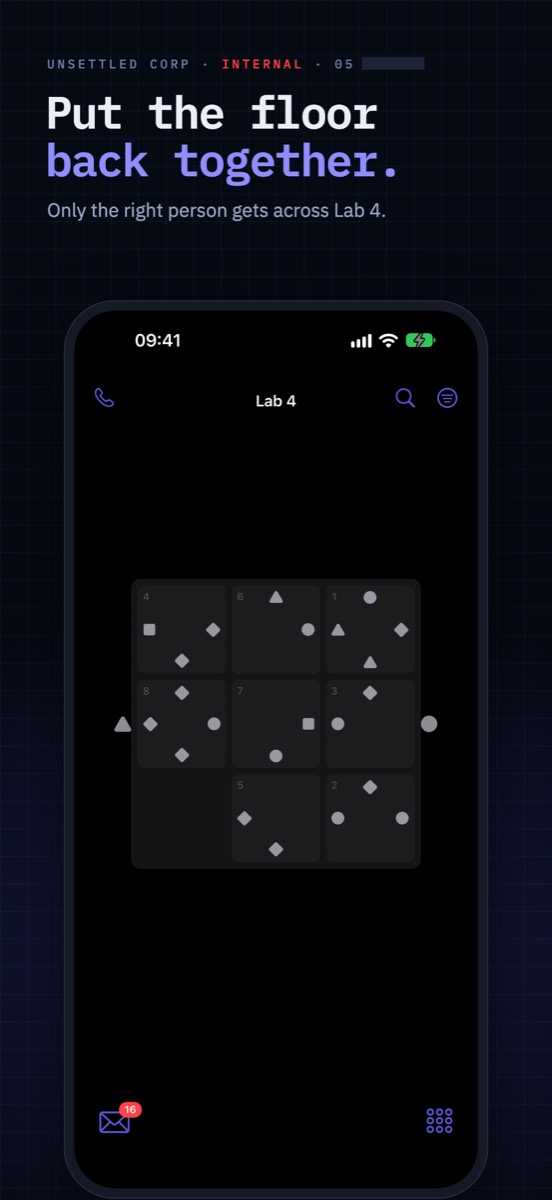 A pattern of dots to put back together
